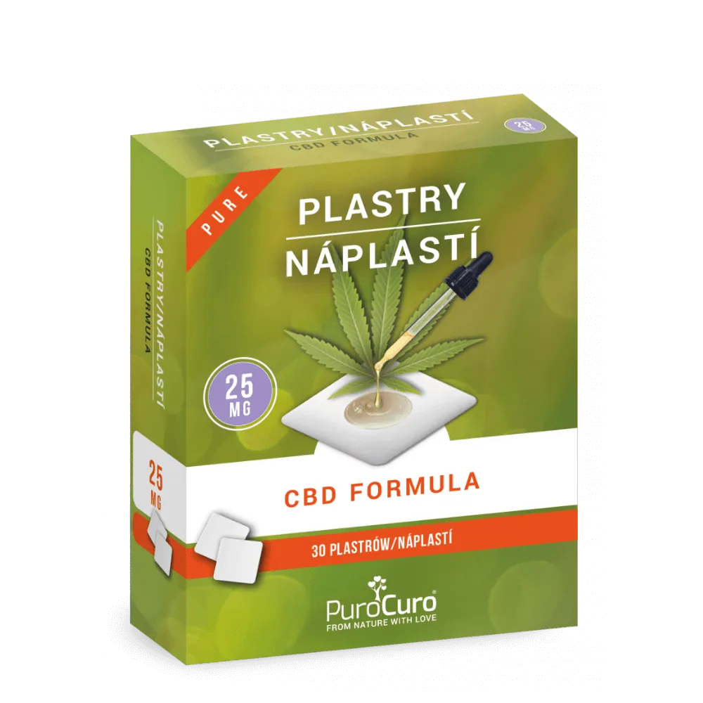 Plasture CBD - PuroCuro Hanf 30 bucăți 750mg
