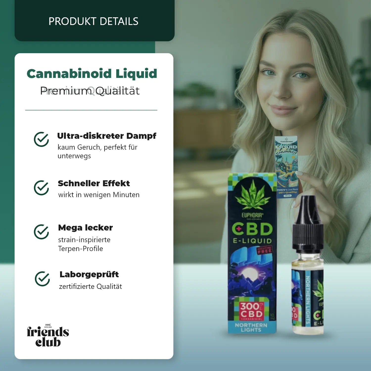 CBD E-Liquid Northern Lights 300 mg 10ml-Smagro GmbH