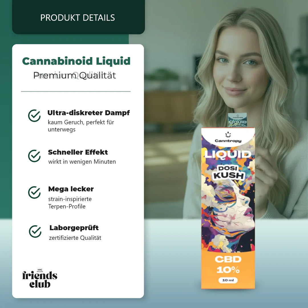 E-lichid CBD Dosi Kush 10% 10ml - Smagro GmbH