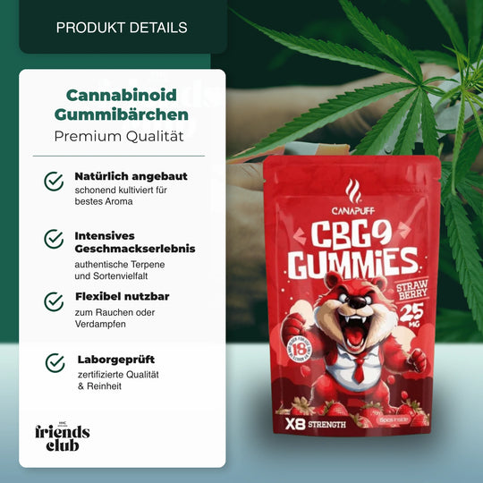 CBG9 Gomitas de fresa 5 unidades