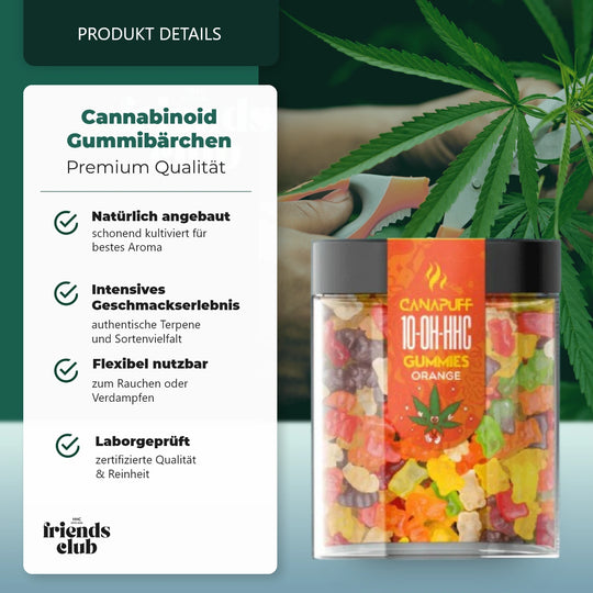 10-OH Gummies Portocală 10 bucăți