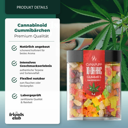 10-OH Gummies Zmeură 10 bucăți