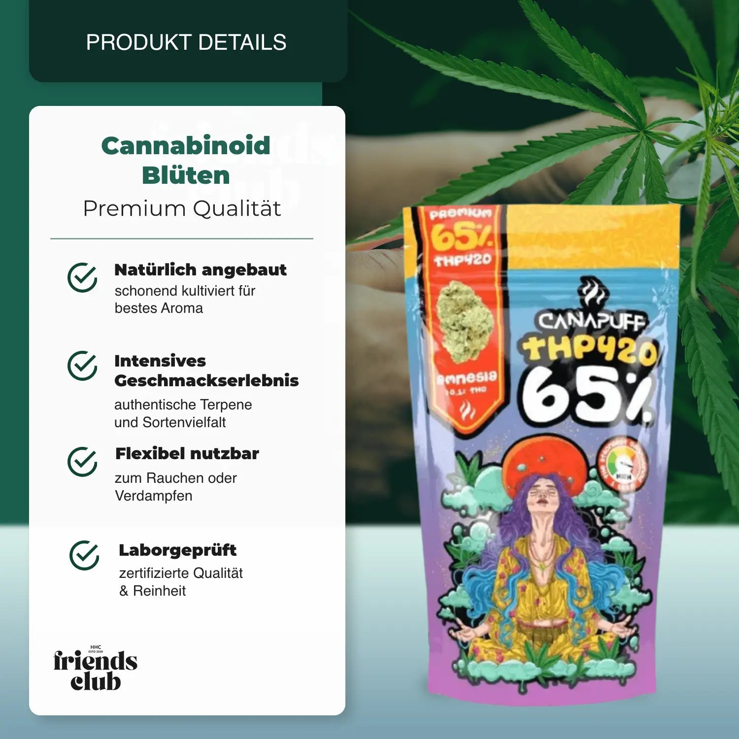 THP420 Flori Amnesia 65% Canapuff - hhcfriends