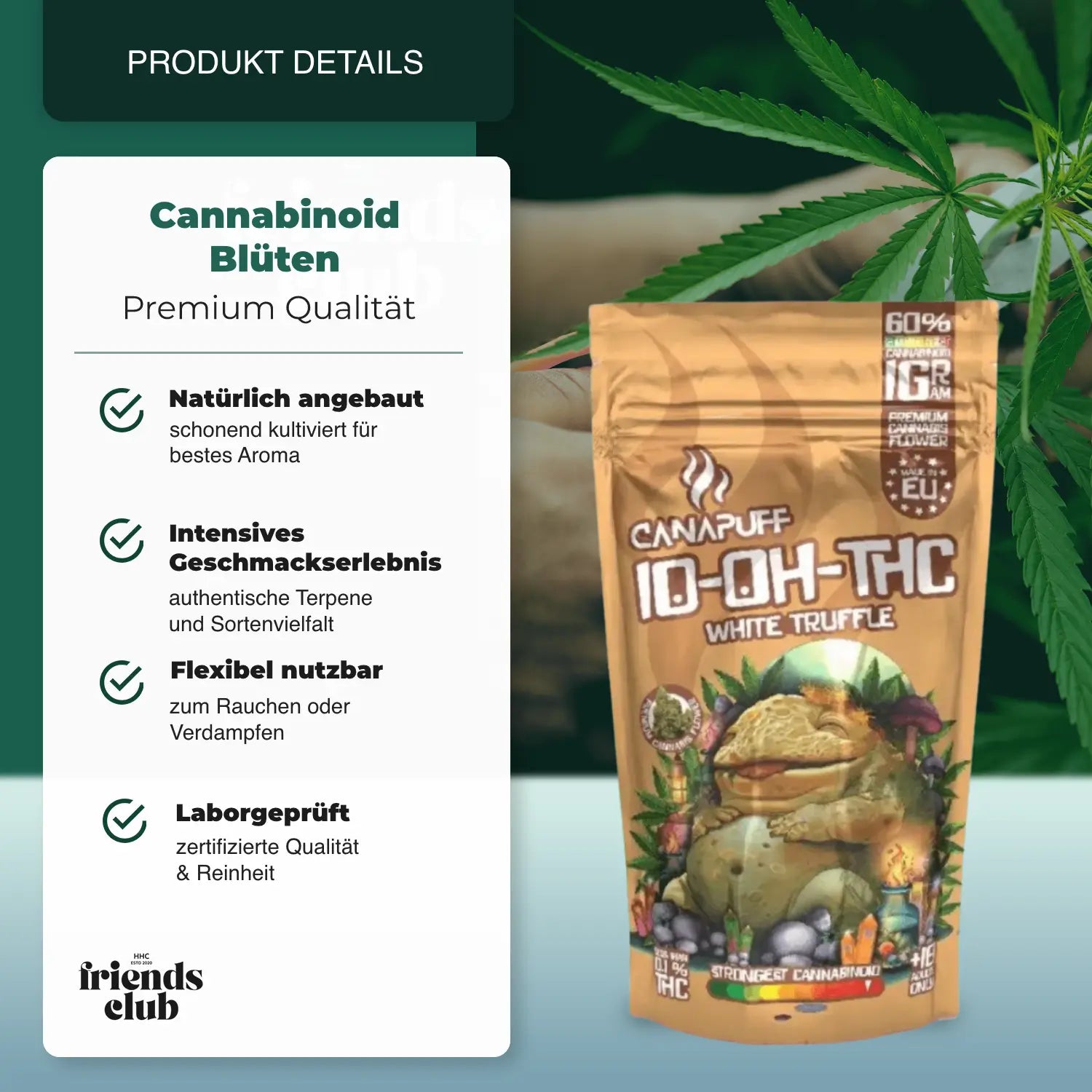 10-OH-THC Flowers White Truffle 60% - hhcfriends
