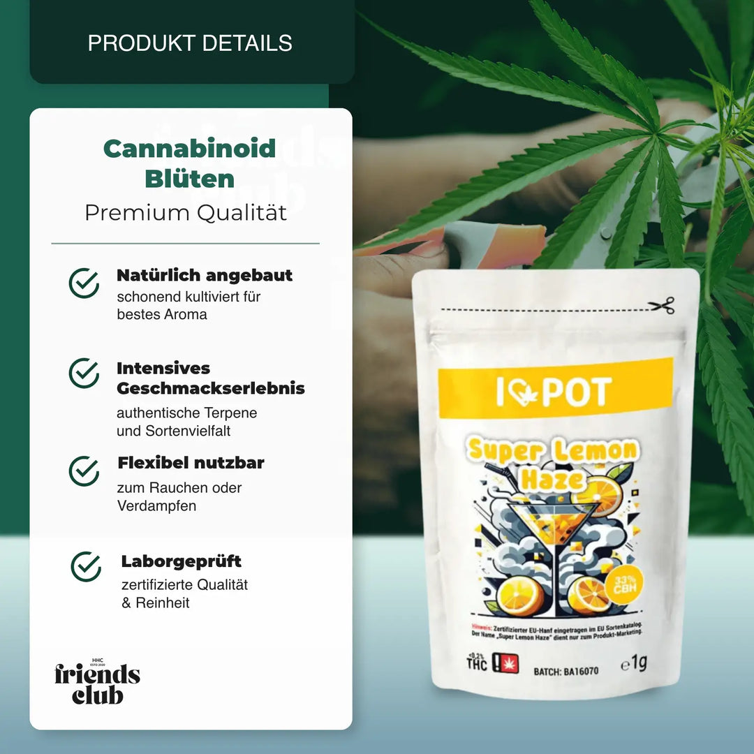 Flori CBH Super Lemon Haze 33% I♥Pot - hhcfriends