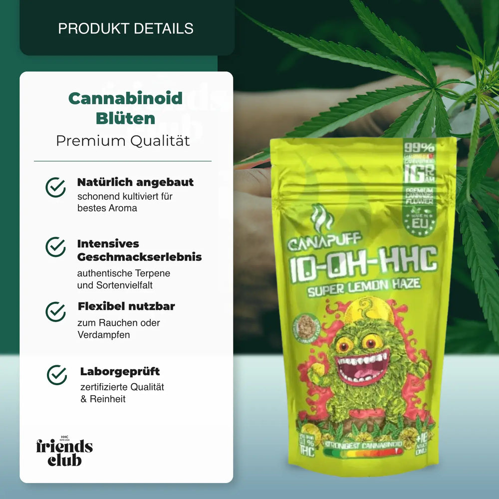 10-OH Flowers Super Lemon Haze 99% - hhcfriends