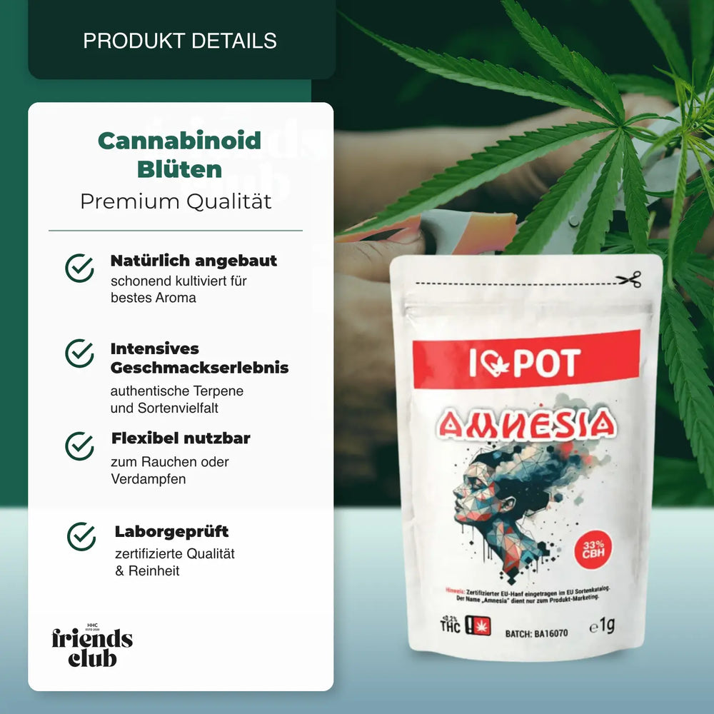 Flori CBH Amnesia 33% I♥Pot - hhcfriends