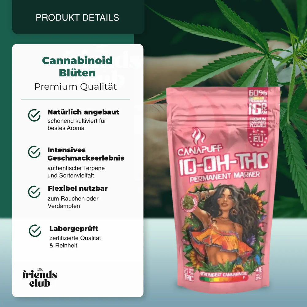 10-OH-THC Kwiaty Permanent Marker 60% - hhcfriends