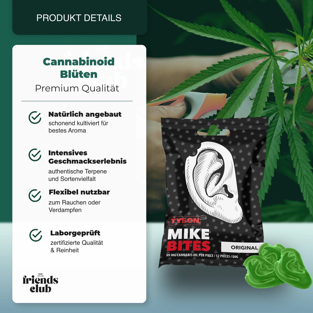 Tyson 2.0 Mike's Bites Żelki z konopi 12 sztuk - hhcfriends