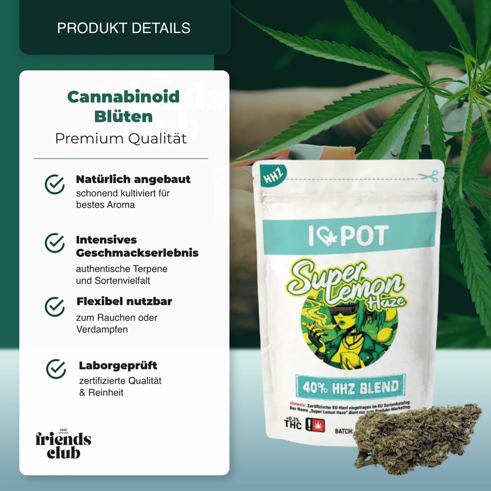 HHZ Kwiaty Super Lemon Haze 40% - Smagro GmbH