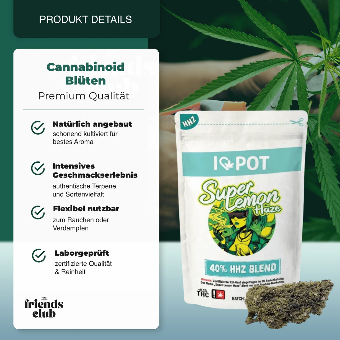 HHZ Kwiaty Super Lemon Haze 40% - Smagro GmbH