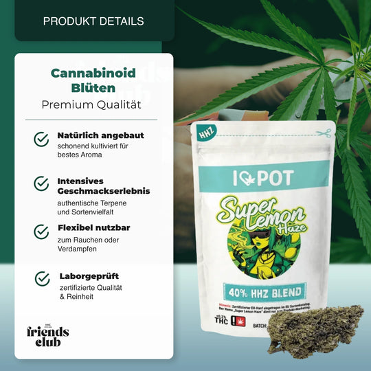 HHZ Kwiaty Super Lemon Haze 40% - Smagro GmbH