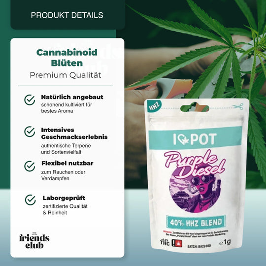 HHZ Kwiaty Purple Diesel 40% 1g-Smagro GmbH