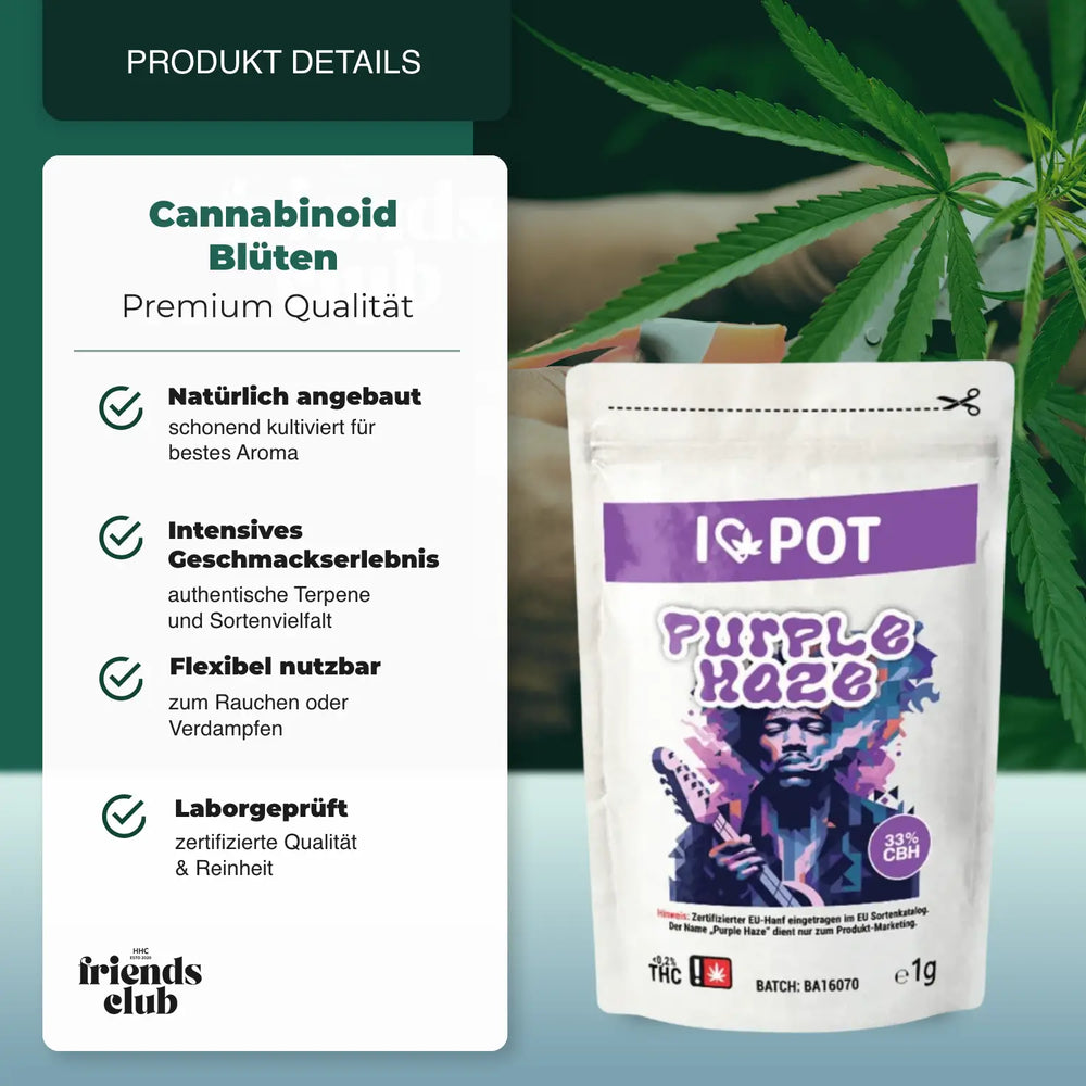 CBH Flori Purple Haze 33% I♥Pot - hhcfriends