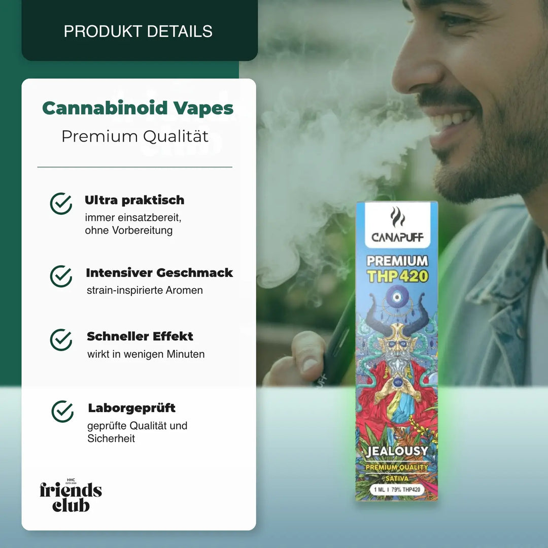 Vaper THP420 - Jealousy 79% 1ml - hhcfriends