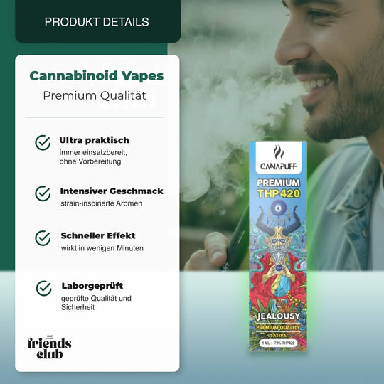 Vaper THP420 - Jealousy 79% 1ml - hhcfriends