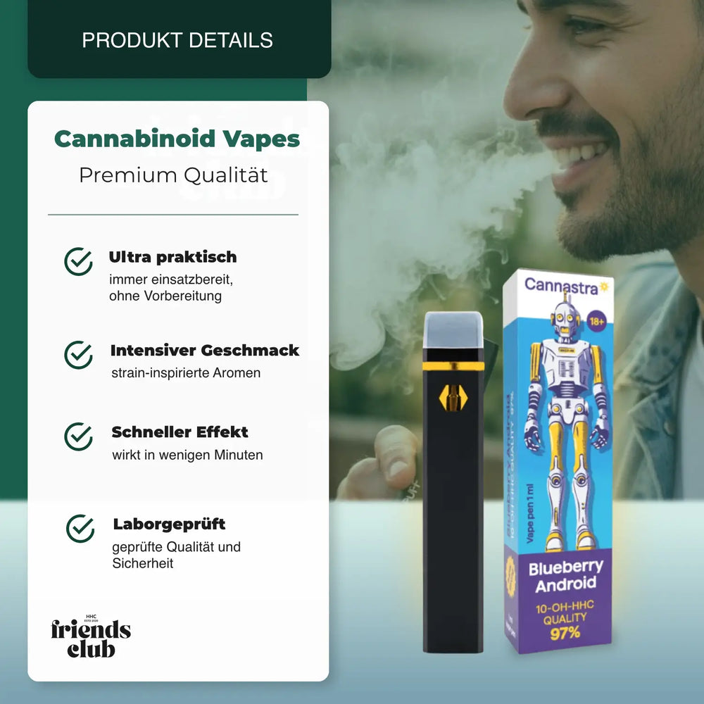 10-OH Vape Blueberry Android 97% 1ml - hhcfriends