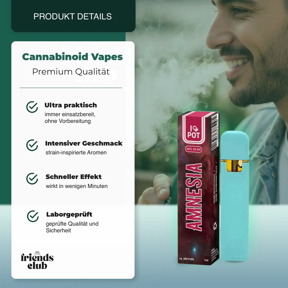 10-OH Vape Amnesia 40% 1ml I♥Pot - hhcfriends