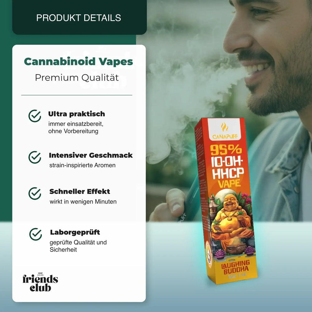10-OH-P Vape Laughing Buddha 95% 1ml - hhcfriends
