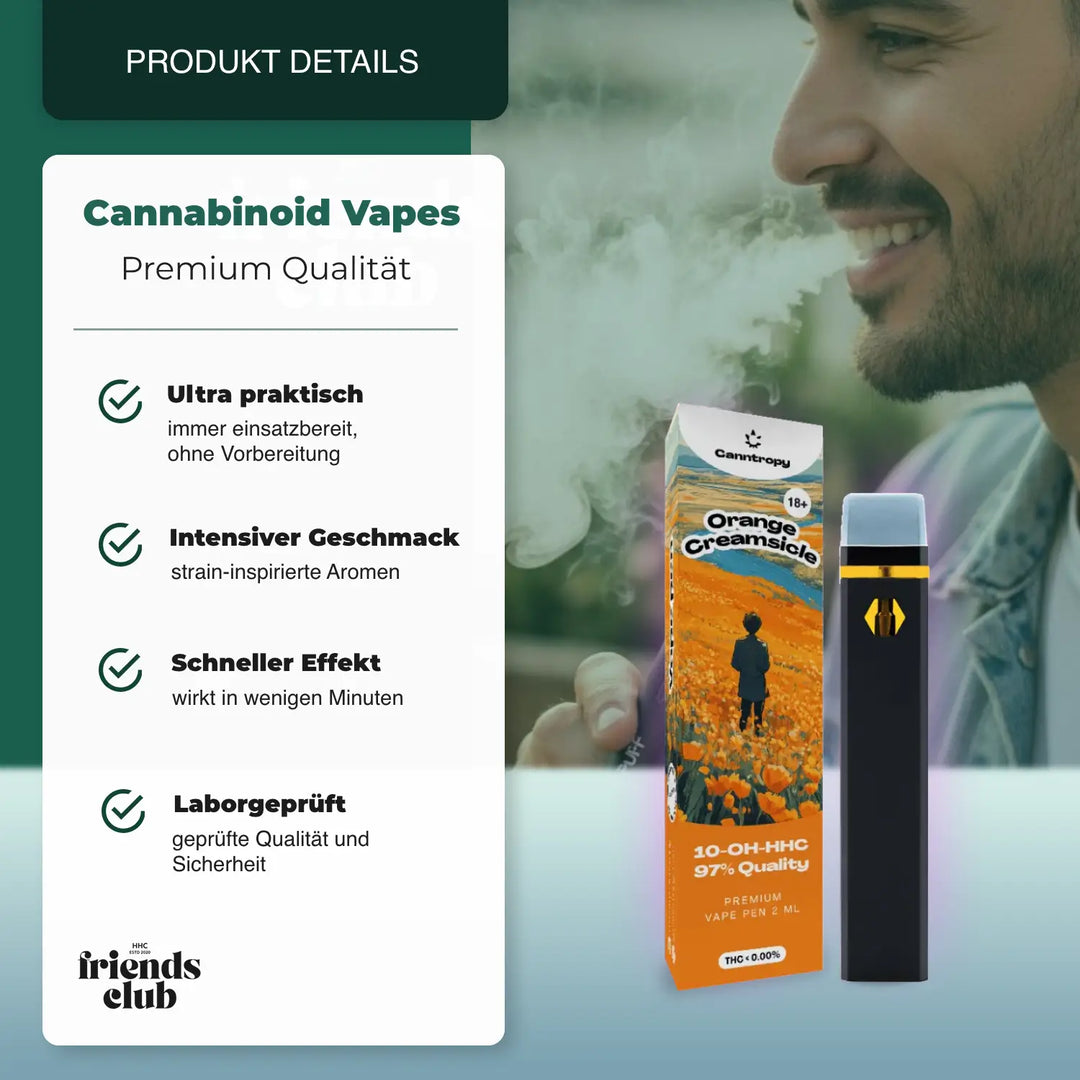 10-OH Vape Orange Creamsicle 97% 2ml - hhcfriends