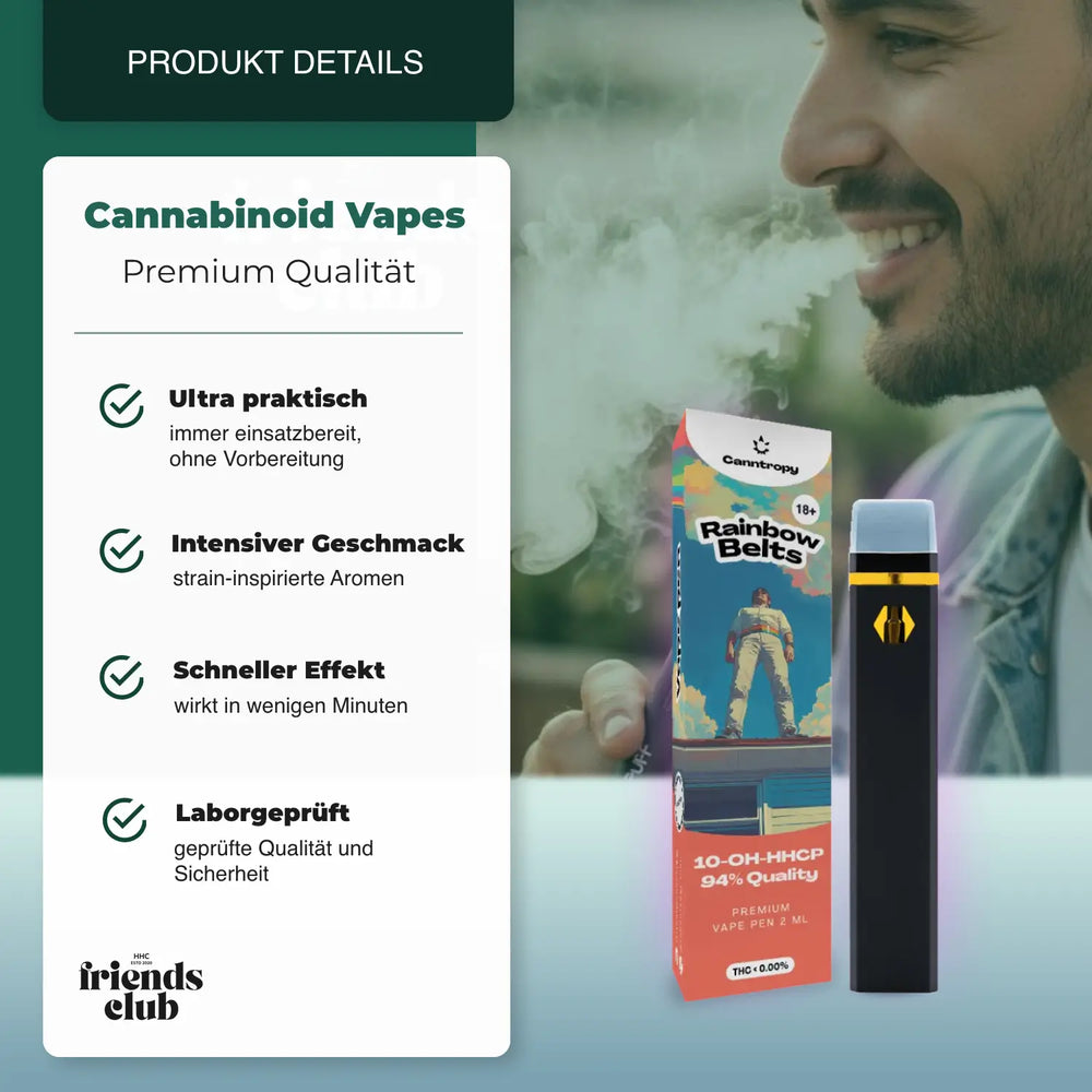10-OH-P Vape Rainbow Belts 94% 2ml - hhcfriends
