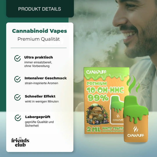 10-OH Vape White Truffle 99% 2ml - hhcfriends