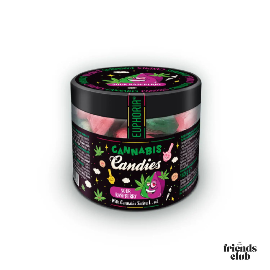 Euphoria Cannabis Bonbons Sour Strawberry-HHCFriends