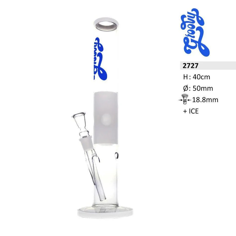 Bong din sticlă cilindrică – 40 cm