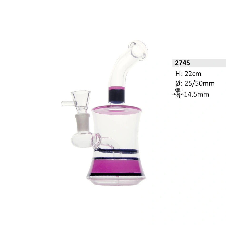 Glass Bong Magenta - 22cm-HHCFriends