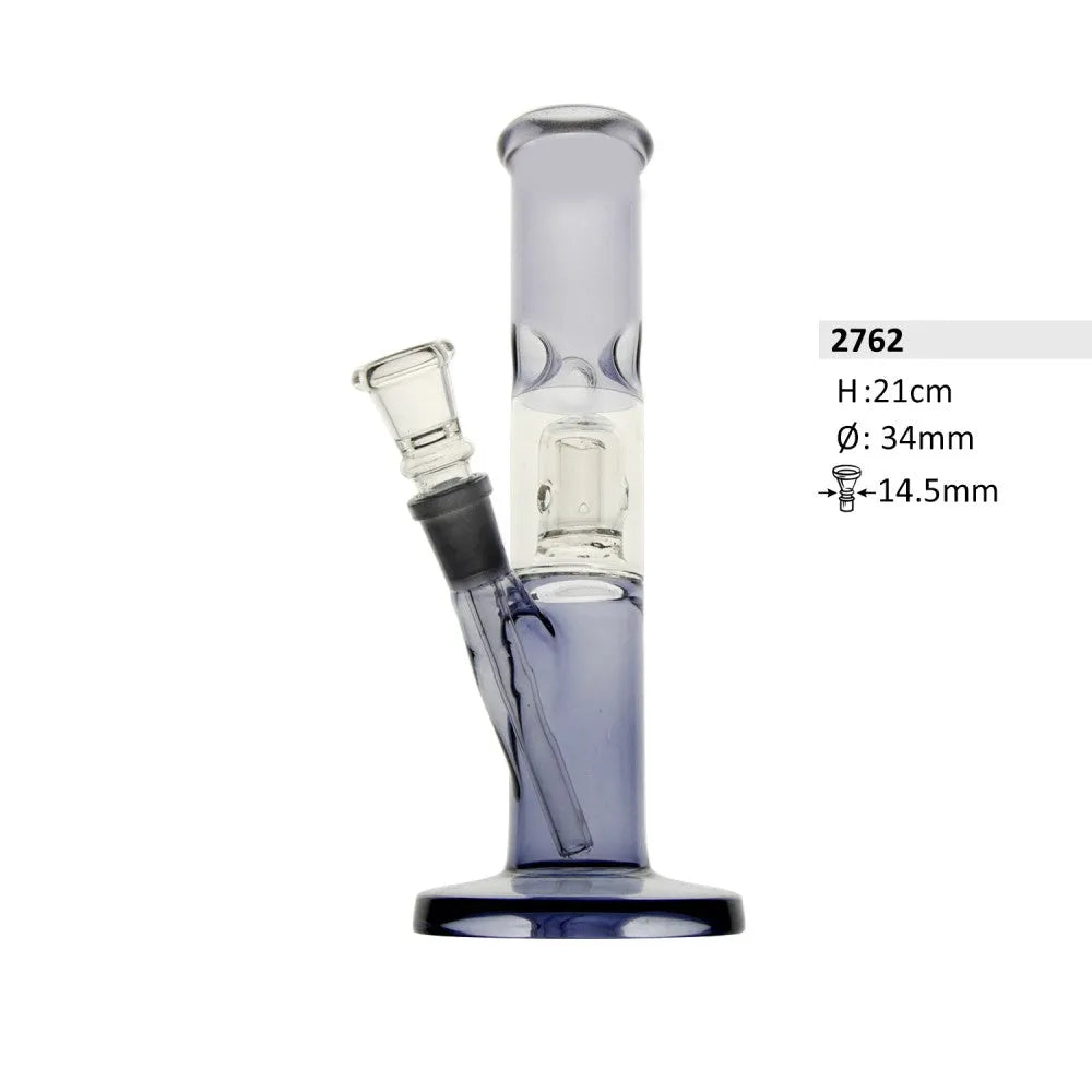Glass bong with percolator & ice chamber – 21 cm-Smagro GmbH