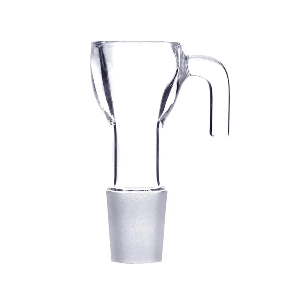 Cap din sticlă cu mâner curbat