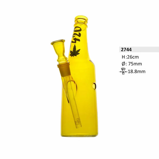 Bong din sticlă „420 Leaf” – 26 cm-Smagro GmbH