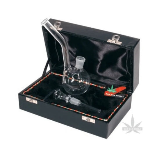 Bong din sticlă în geantă 17 cm