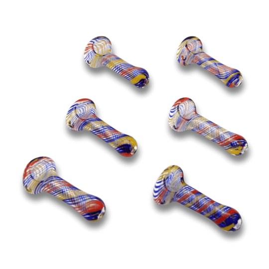 Pipă din sticlă – Vârtej multicolor (1 bucată) - Smagro GmbH