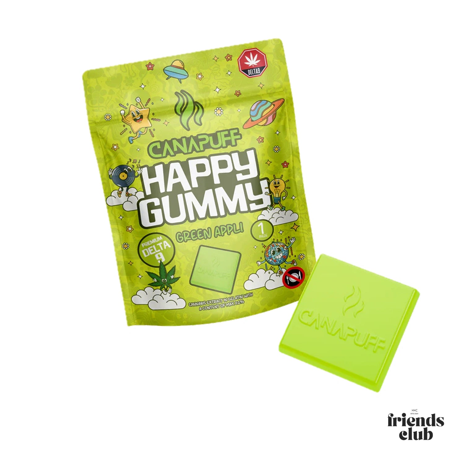 THC Gummies - Green Apple