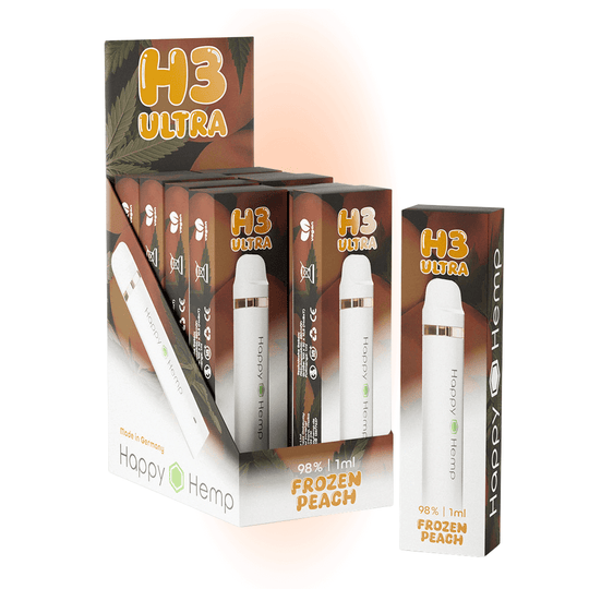 Happy Hemp H3 Ultra Frozen Peach 1ml Vape-Smagro GmbH
