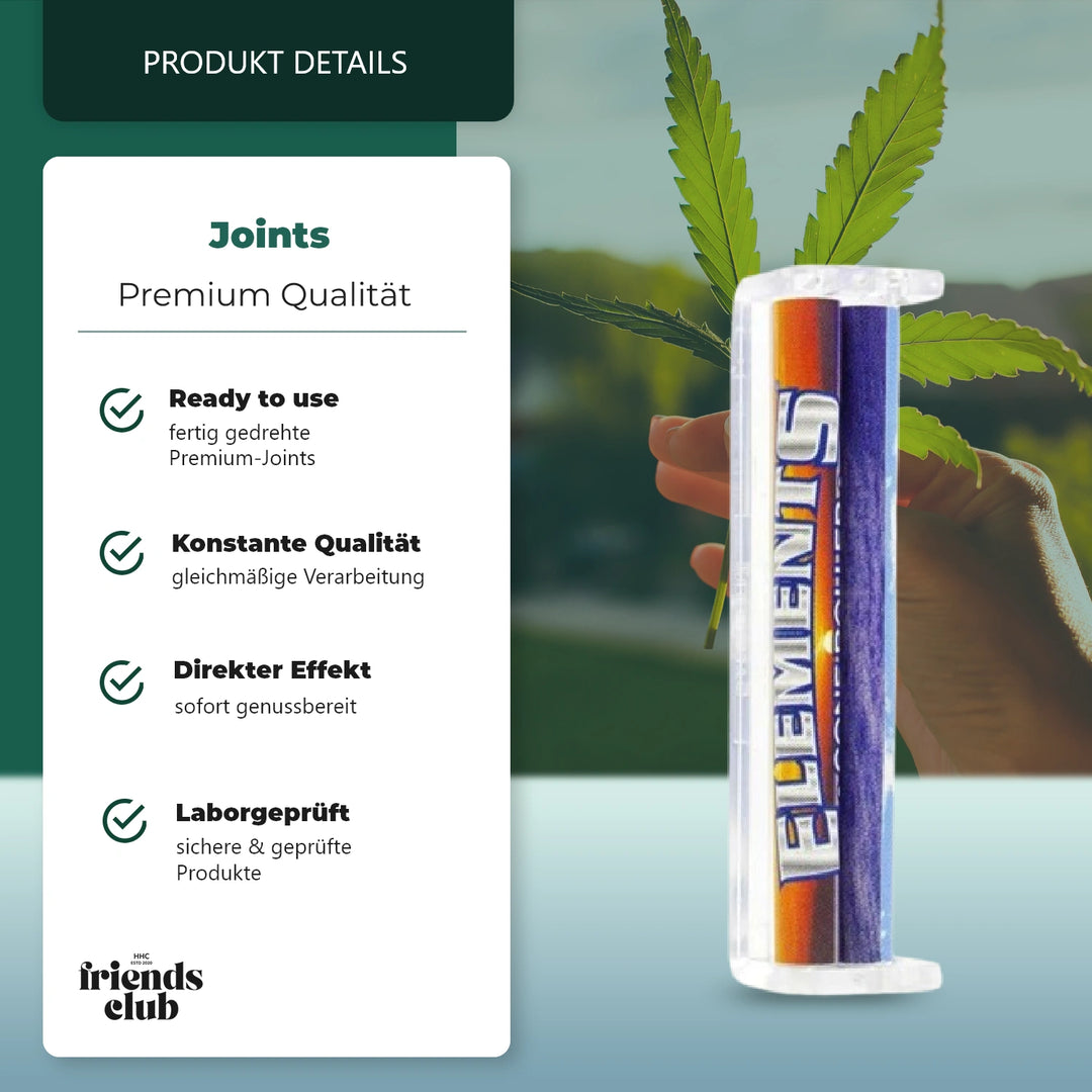 Elements Mașină de rulat țigări/jointuri conice KingSize 110 mm