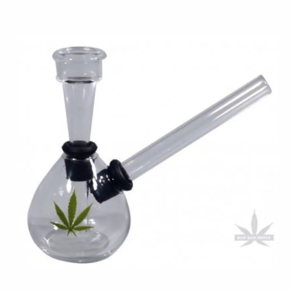 Bong din sticlă mic de 9 cm