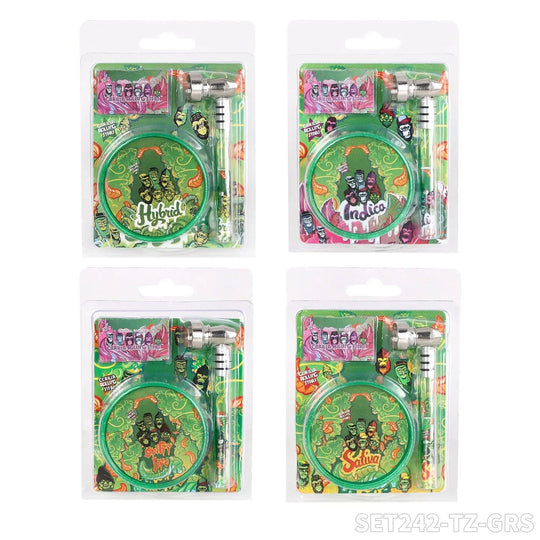 Set Gorilla - Pipă din sticlă, 3 piese