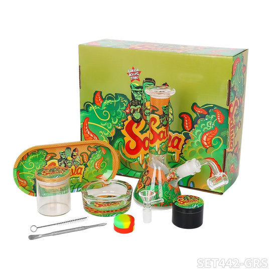 Set complet Gorilla Bong – Set complet de fumat 7 piese.