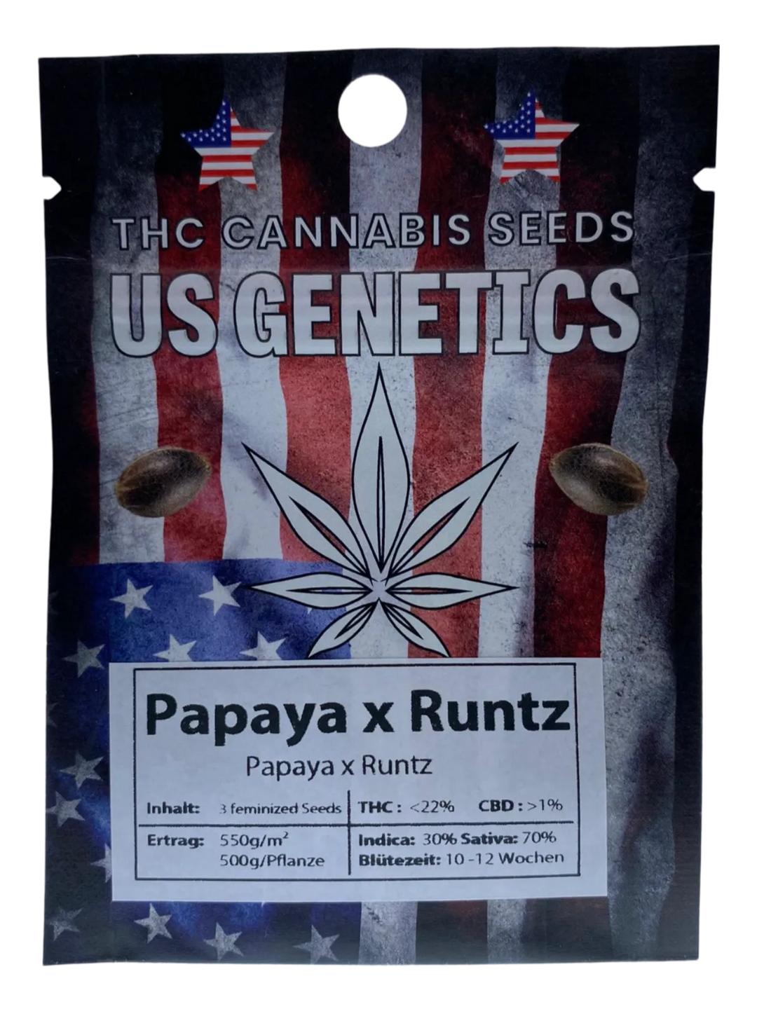 Semințe de canabis Papaya x Runtz US Genetics 3 buc.