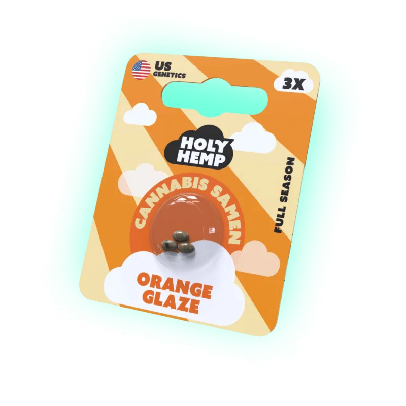 Cannabis Seeds Orange Glaze 3 Pieces