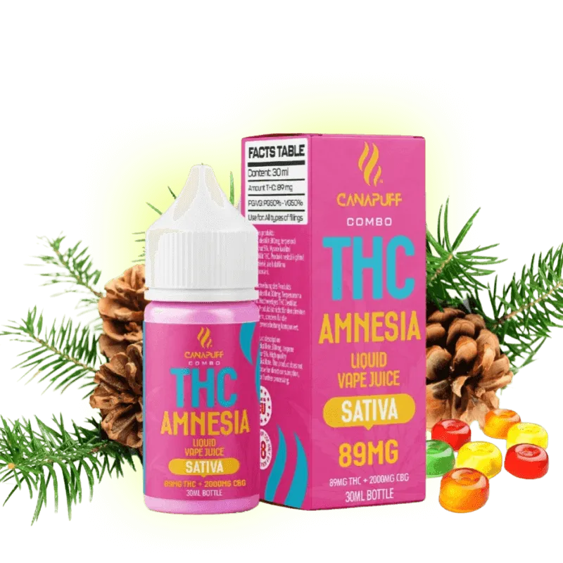 THC Liquid Amnesia 89mg THC/1000mg CBC 30ml
