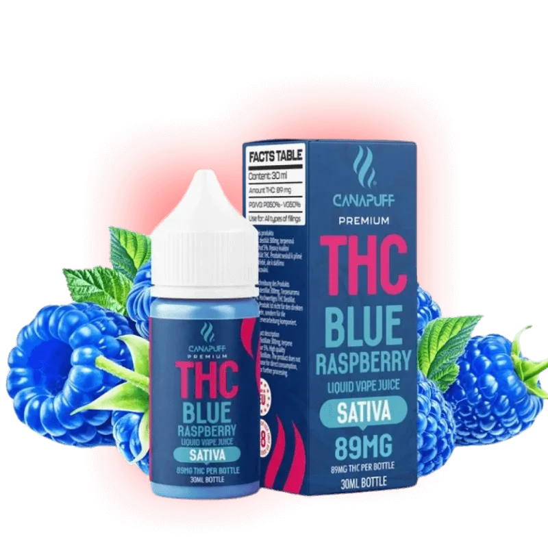 THC Liquid Blue Raspberry 89mg 30ml