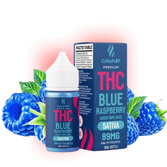 THC Liquid Blue Raspberry 89mg 30ml