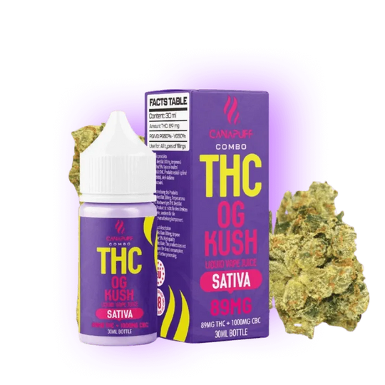 THC Liquid OG Kush 89mg THC/1000mg CBC 30ml