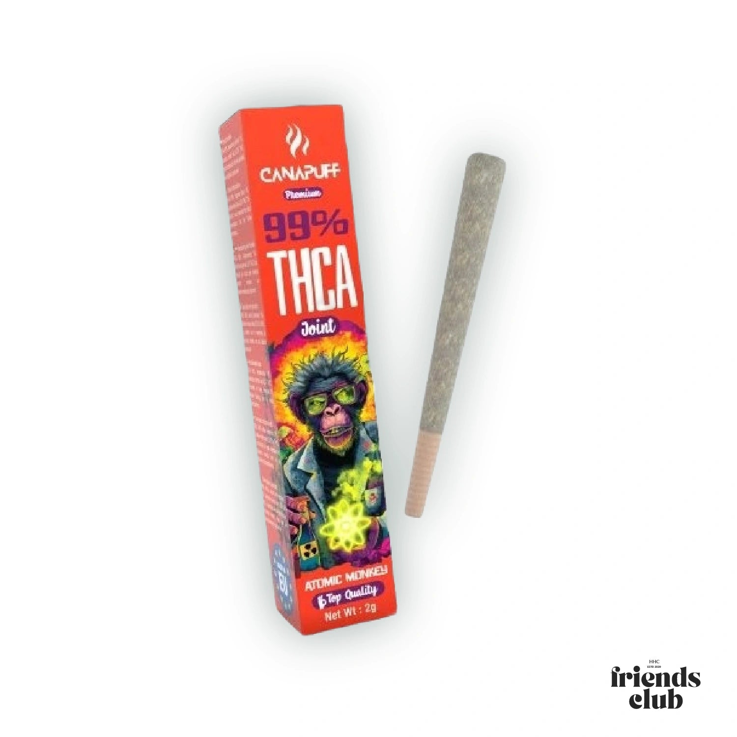 THCA Joint Atomic Monkey 99% 2g-HHCFriends