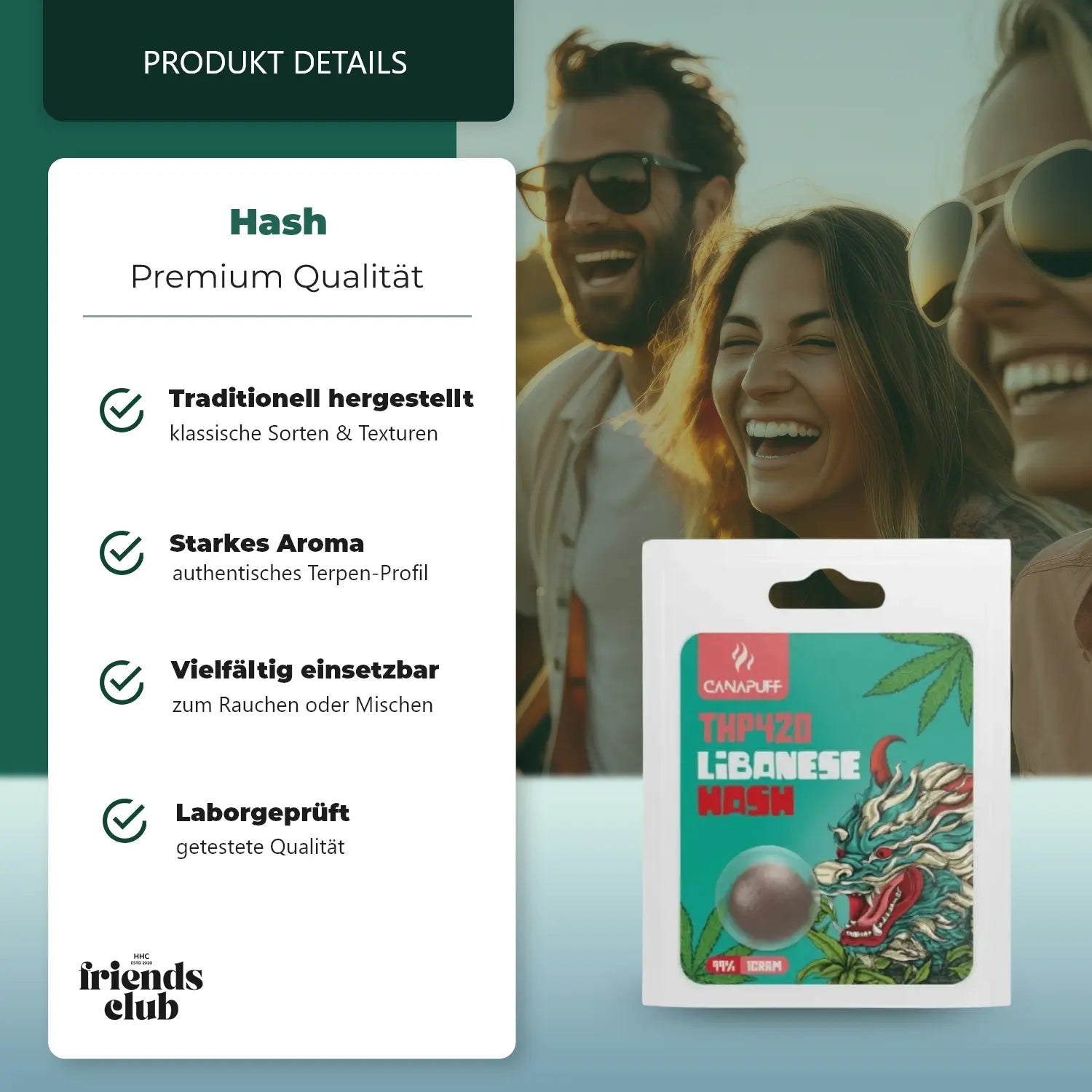 THP420 Hash Libanés 1g-Smagro GmbH