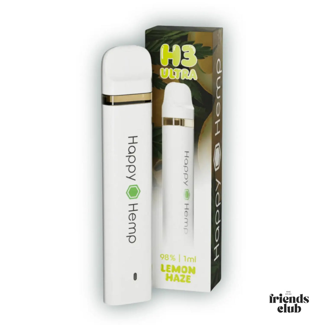 Happy Hemp H3 Ulta Super Lemon Haze 1ml Vape - hhcfriends