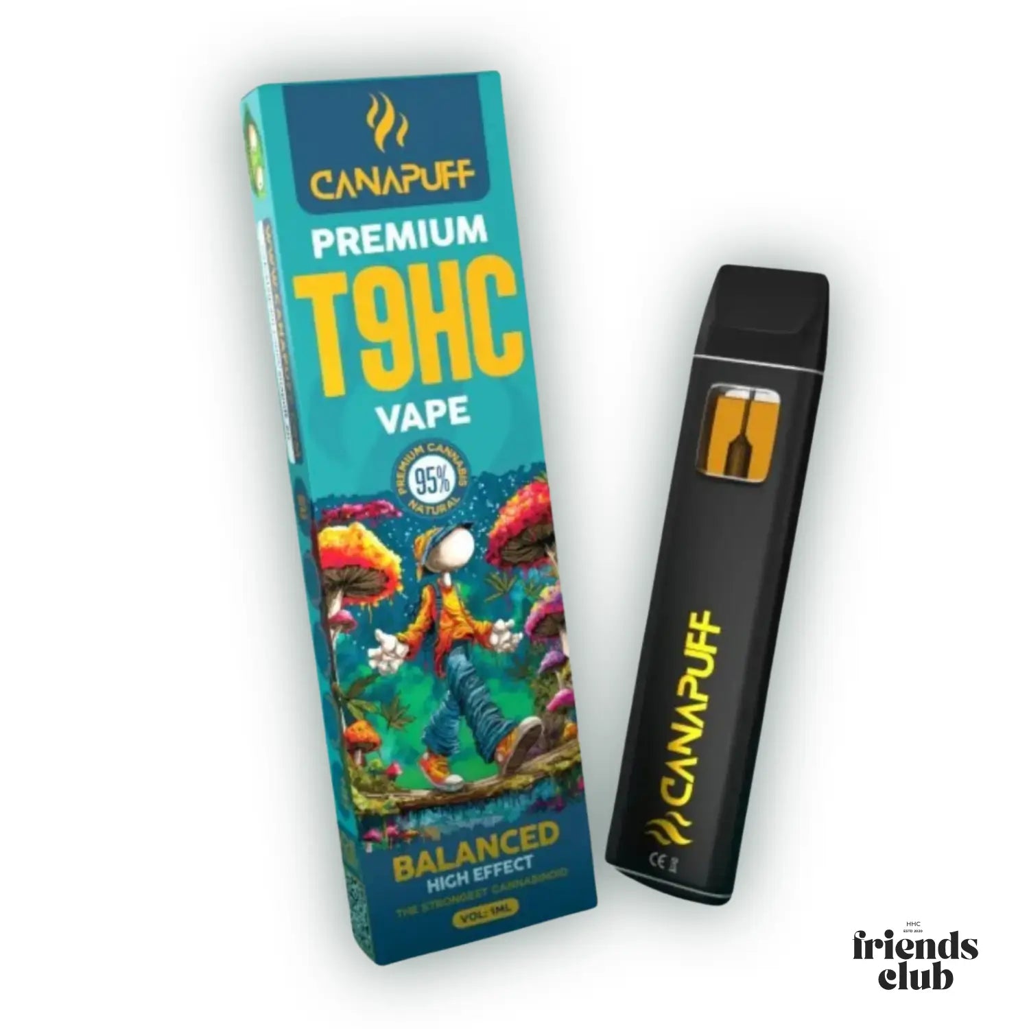 T9HC Vape Balanced 95% 1ml - hhcfriends